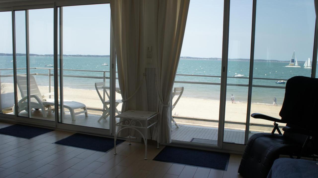 Appartement Arcachon Perreire Premiere Ligne Les Pieds Dans L Eau Vue Magnifique Sur Le Bassin Екстериор снимка